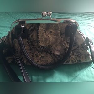 Sugar Thrillz Pawsitive Thinking top lock bag with removable strap